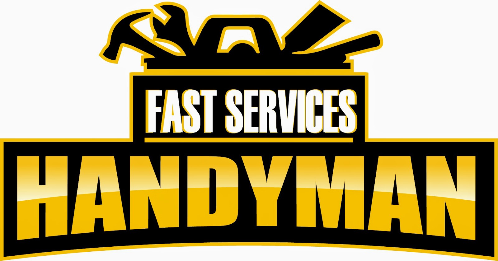 Fast Services Handyman logo with a toolbox and hand tools